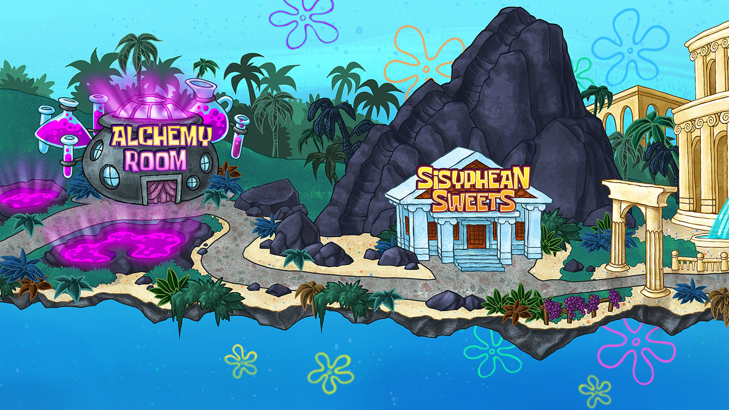 SpongeBob Krusty Cook-Off World Map Render