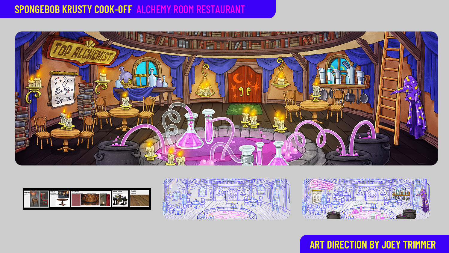 SpongeBob Restaurant Background Art Direction